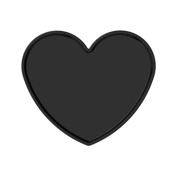 Ghost Heart Glitter Tablett (Nur Tablett)