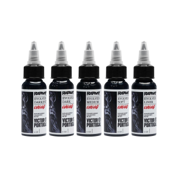 Komplettes Set mit 5 Radiant Evolved Victor Portugal Set 30 ml