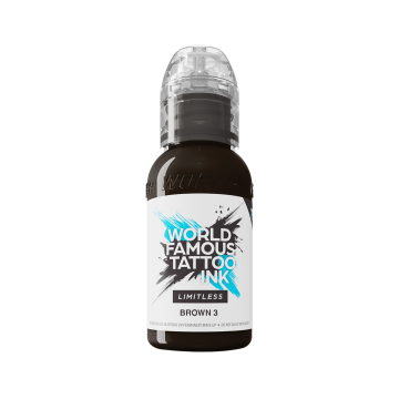 World Famous Limitless Tattoofarbe - Brown 3 30ml
