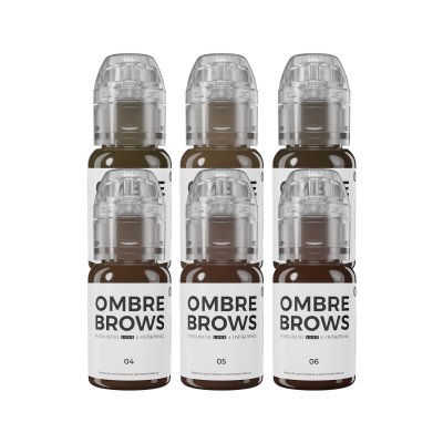 Perma Blend Luxe PMU Ink - Paulina Osinkowska Ombre Brows Komplettes Set mit 6x 15 ml