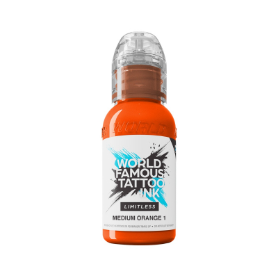 World Famous Limitless Tattoofarbe - Medium Orange 1 30ml